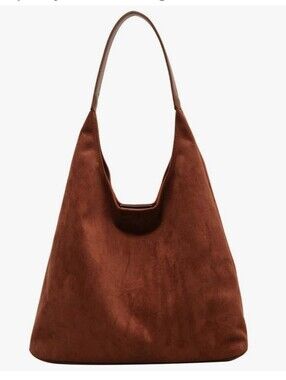 Vintage Suede Tote Bag